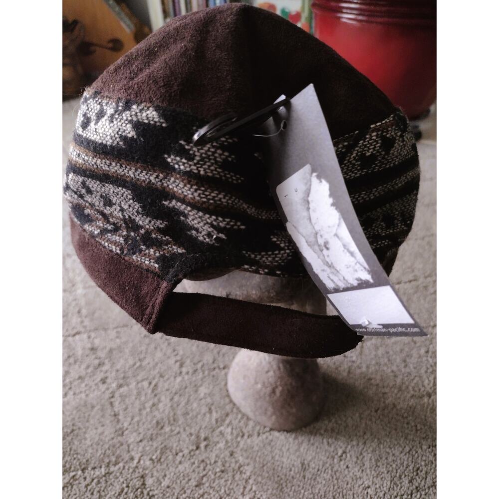NWT Scala Multi-color Blanket Wool Cadet Cap Hat - Picture 4 of 7